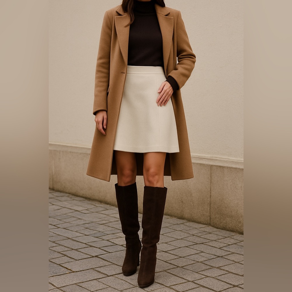 Michael Kors Brown Suede Harness Slouchy Boots 4” Heel Pull On Women's Size 6.5
